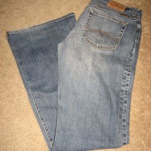 Womens LUCKY BRAND Stretch Lowrise Flare Jeans 4